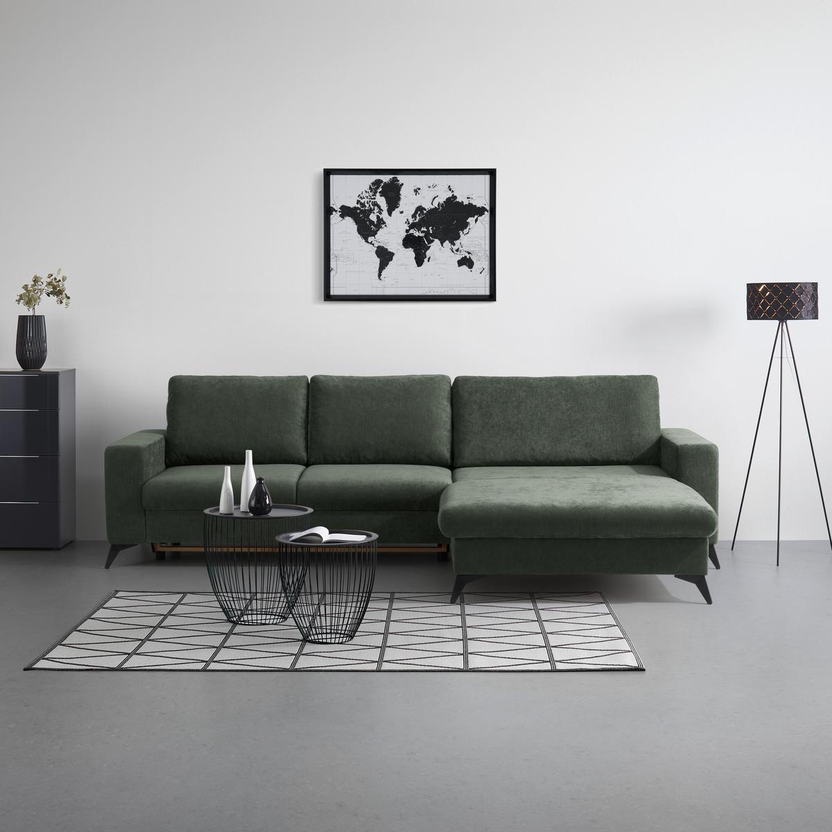 Ecksofa Sunny Graugrün - Graugrün, MODERN, Textil (290/87/178cm) - Mömax
