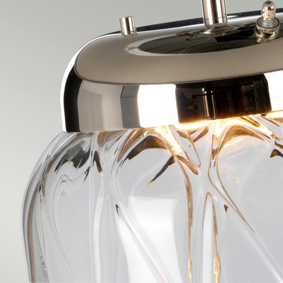 Stolna Svjetiljka Qn-Sola-Tl-L - boje nikla/prozirno, Design, staklo/metal (41/67.5cm) - Elstead Lighting