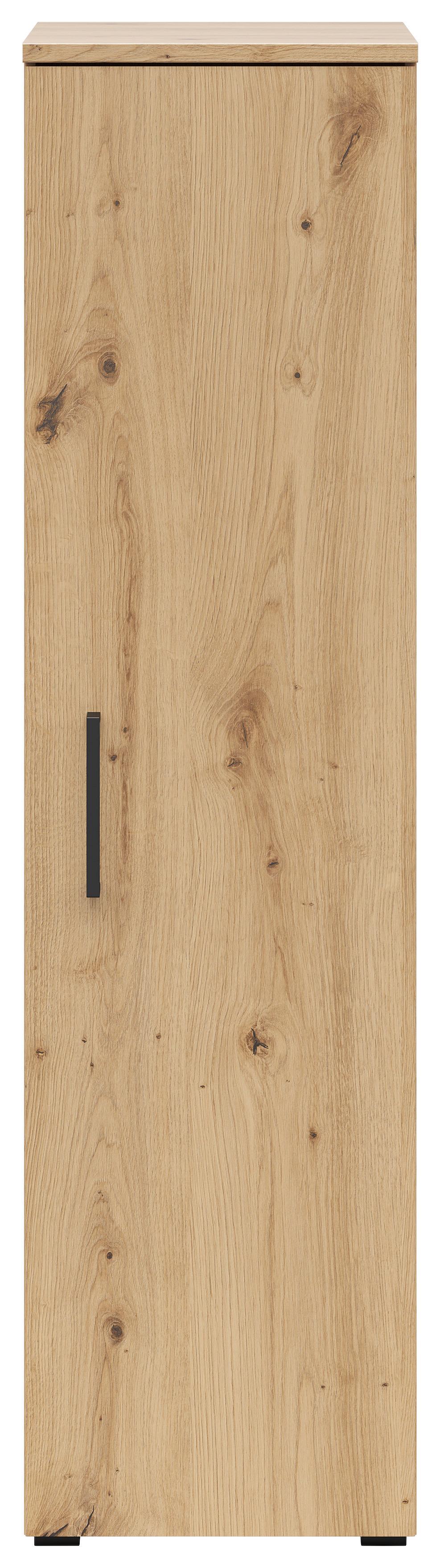 Omara Multistauraum - črna/hrast artisan, Moderno, umetna masa/leseni material (30/115/40cm) - Premium Living