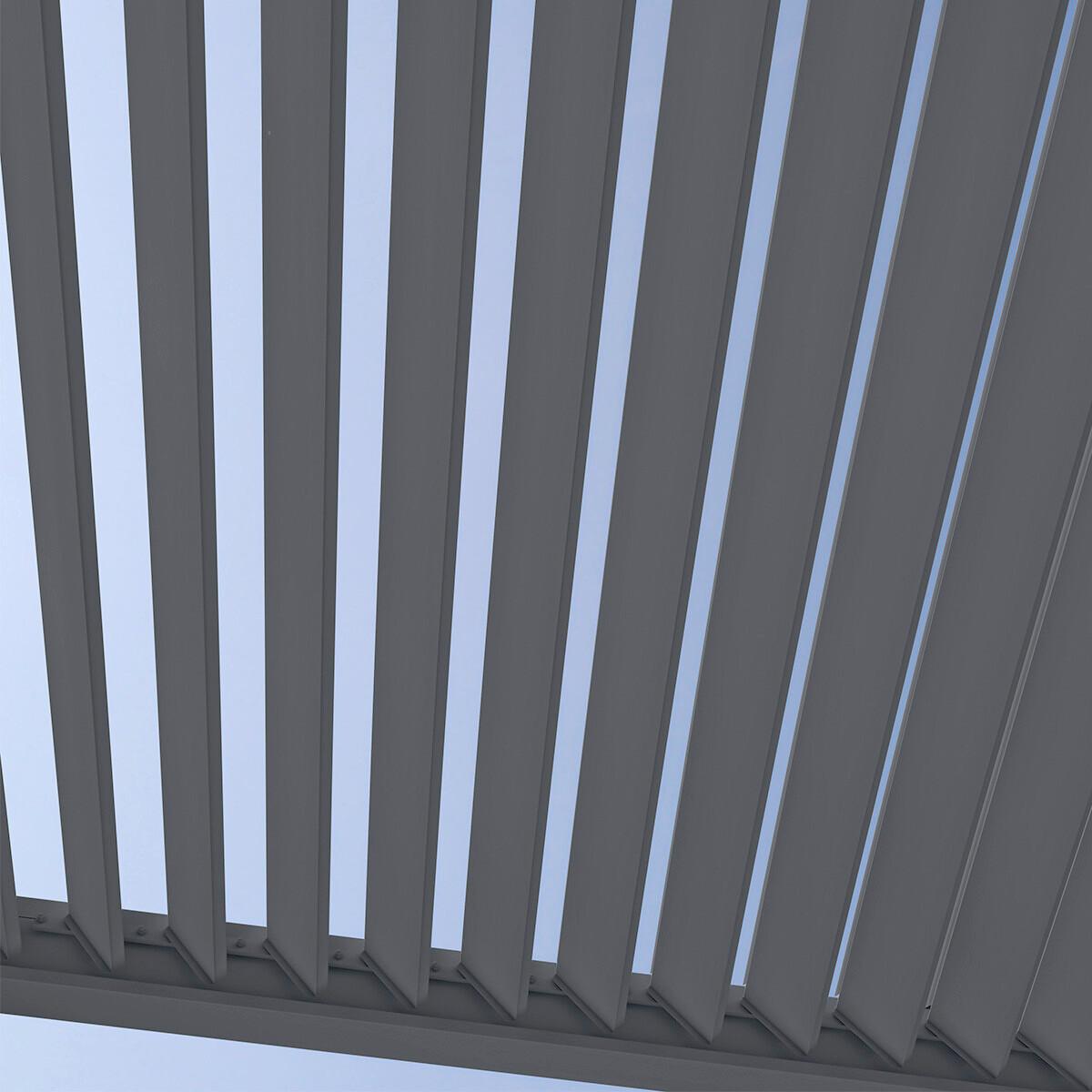 Pergola Superior, Antracit, 3x6m - barve grafita, Basics, kovina (300/255/600cm) - Gardenson