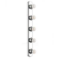 Spiegelleuchte Hollywood Chromfarben max. 6 Watt - Chromfarben, KONVENTIONELL, Kunststoff (5/5/60cm)