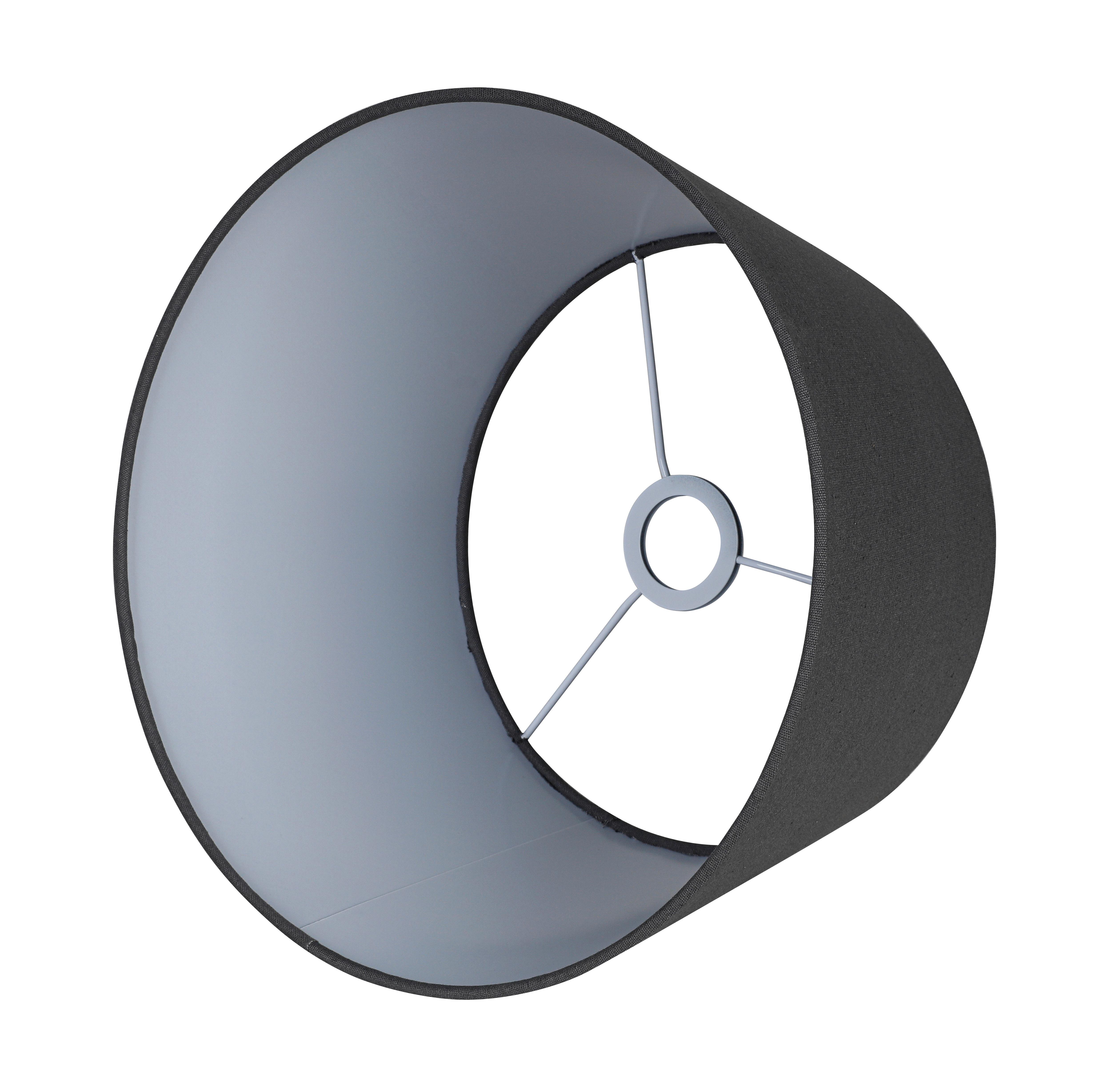 LAMPSKÄRM EMIL - vit/grå, Modern, metall/textil (35/35/20cm) - Mömax