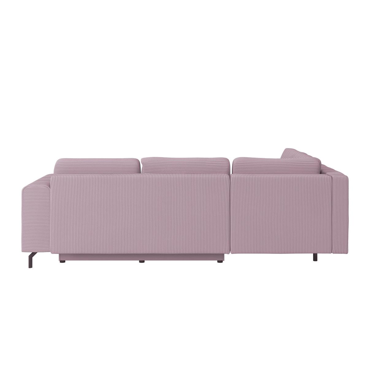 Kutna Garnitura Veni - ljubičasta/crna, Moderno, tekstil (210/272cm) - Modern Living