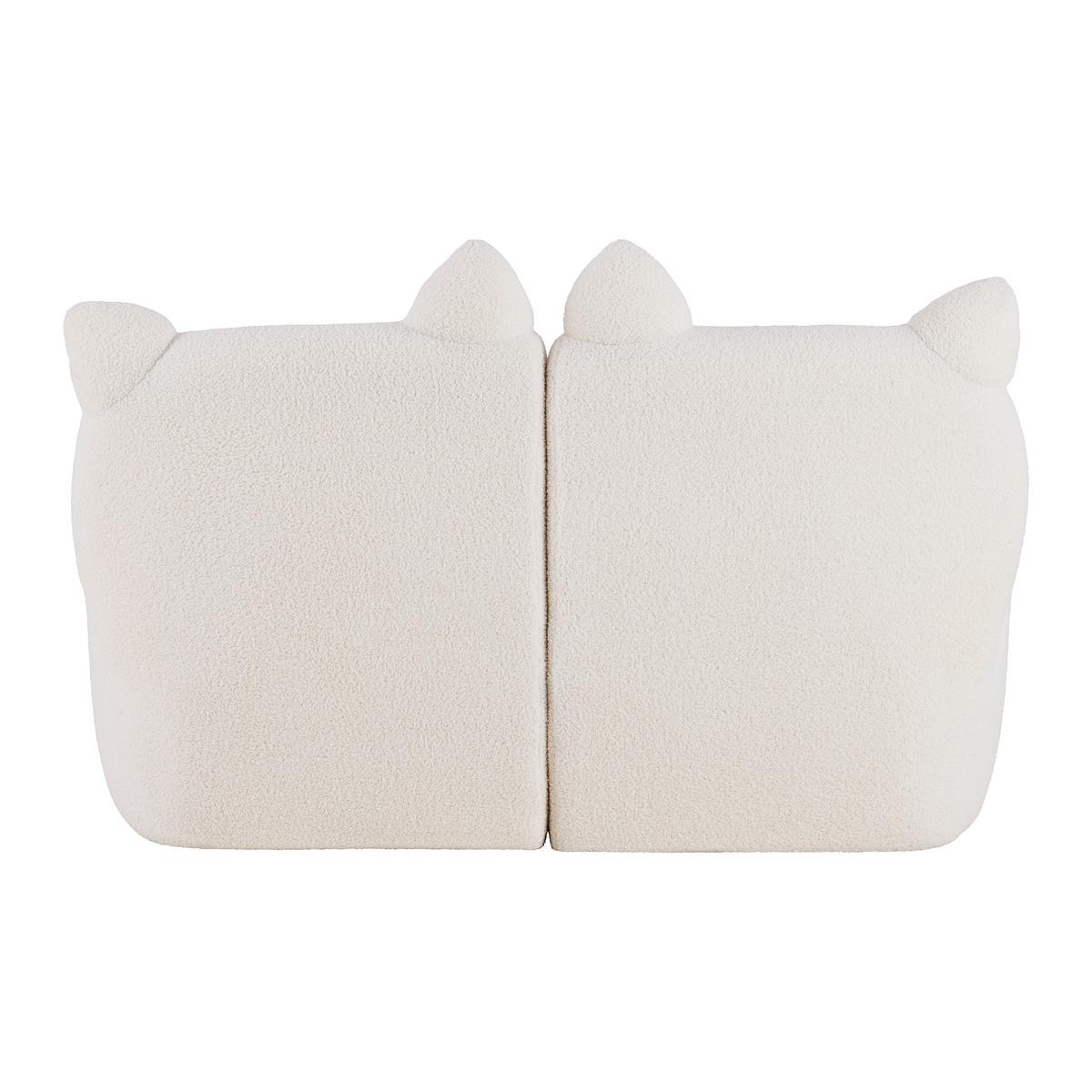 Sofa Kitti - bijela, Romantično / ladanjski, drvo/tekstil (121/78/58cm) - Premium Living