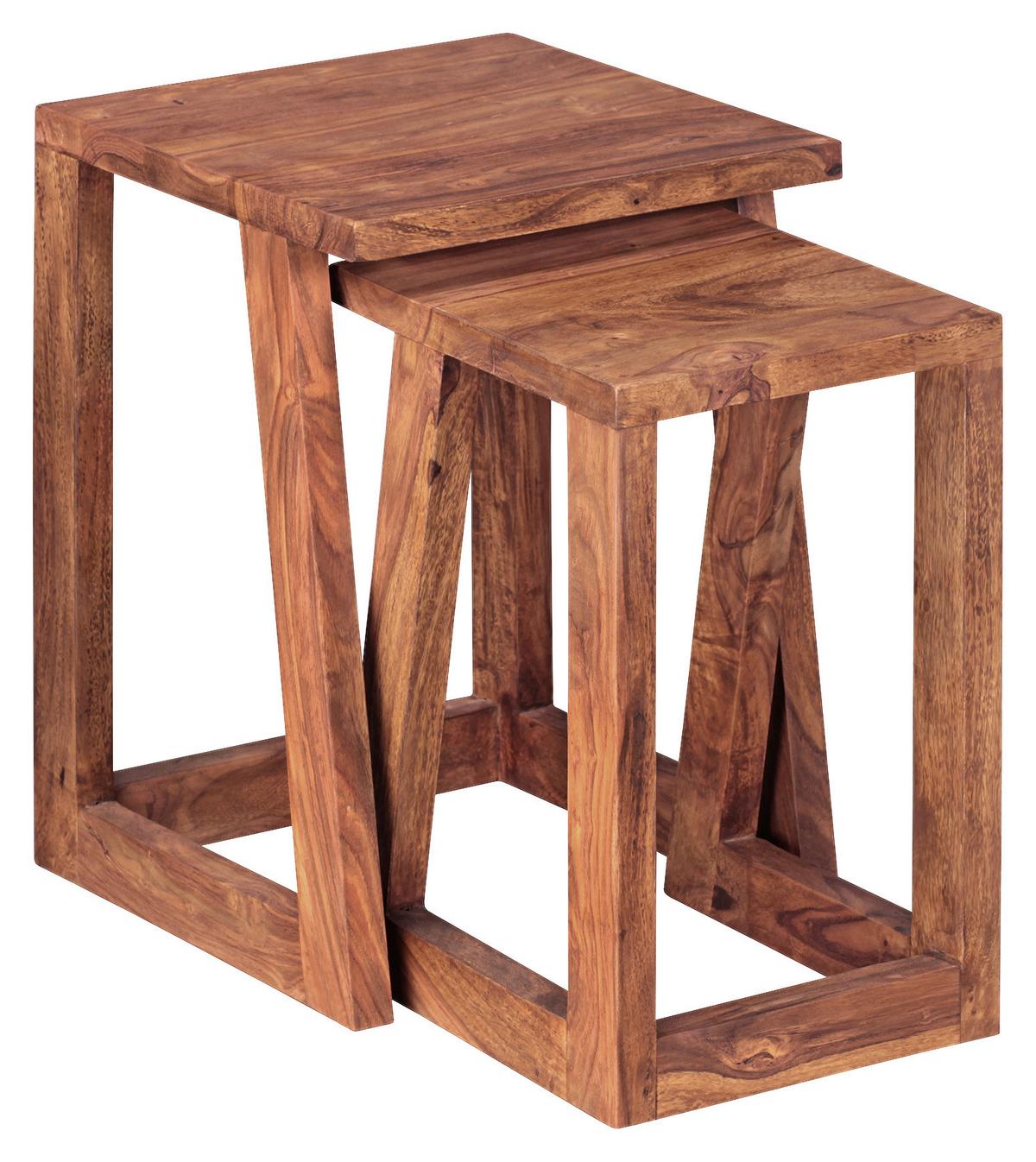 Set Mizic Mumbai - barve indijskega rožnega lesa, Design, les (36/36/50cm) - MID.YOU