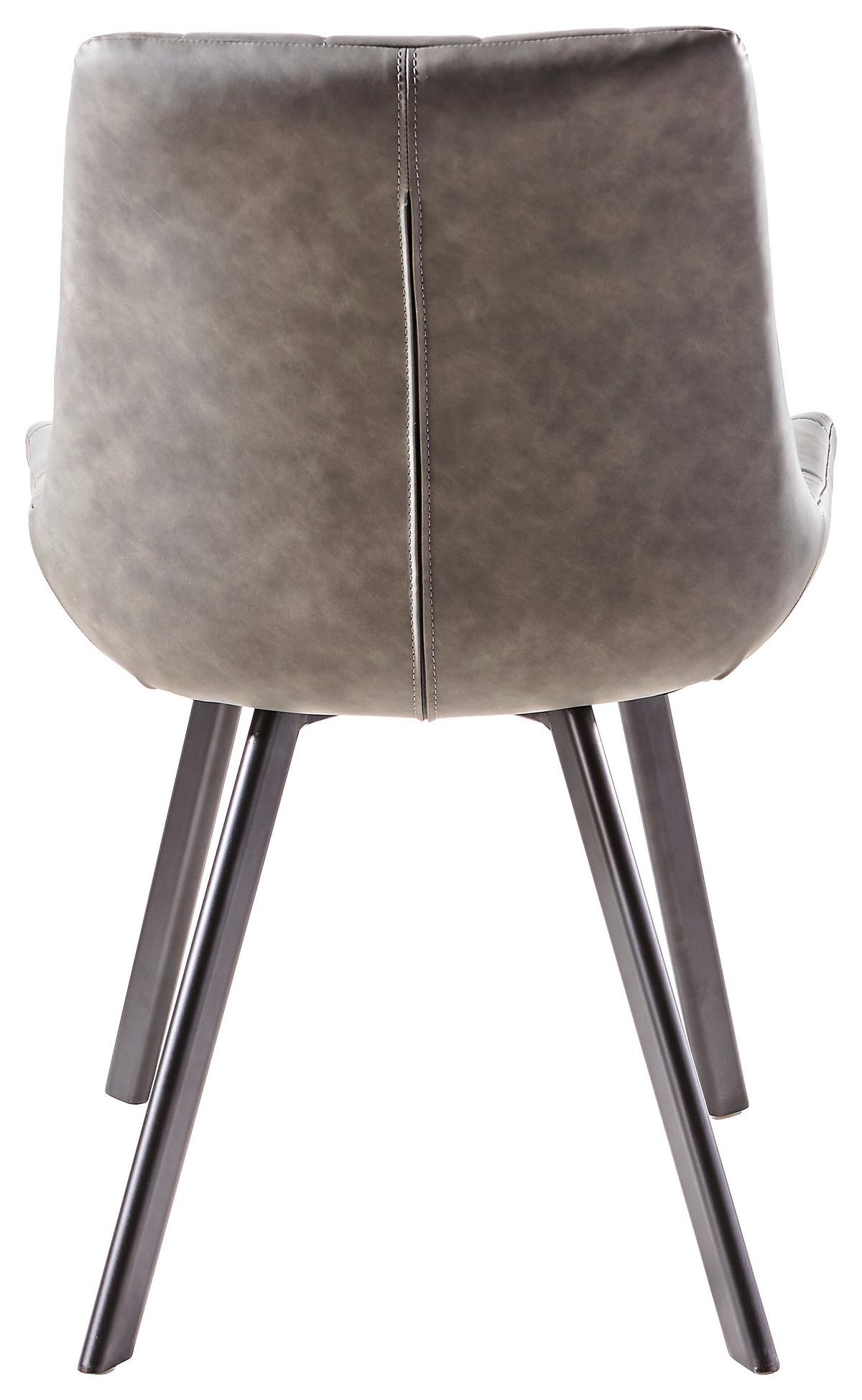 KRZESŁO HAYO - czarny/szary, Konventionell, metal/tkanina (56/84/60cm) - Livetastic