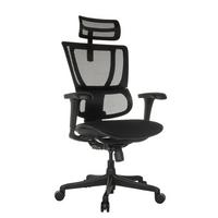 Drehstuhl Ergohuman Slim Eco F Gen2 Schwarz - Schwarz, MODERN, Kunststoff/Textil (69/112 - 134/63cm) - MID.YOU