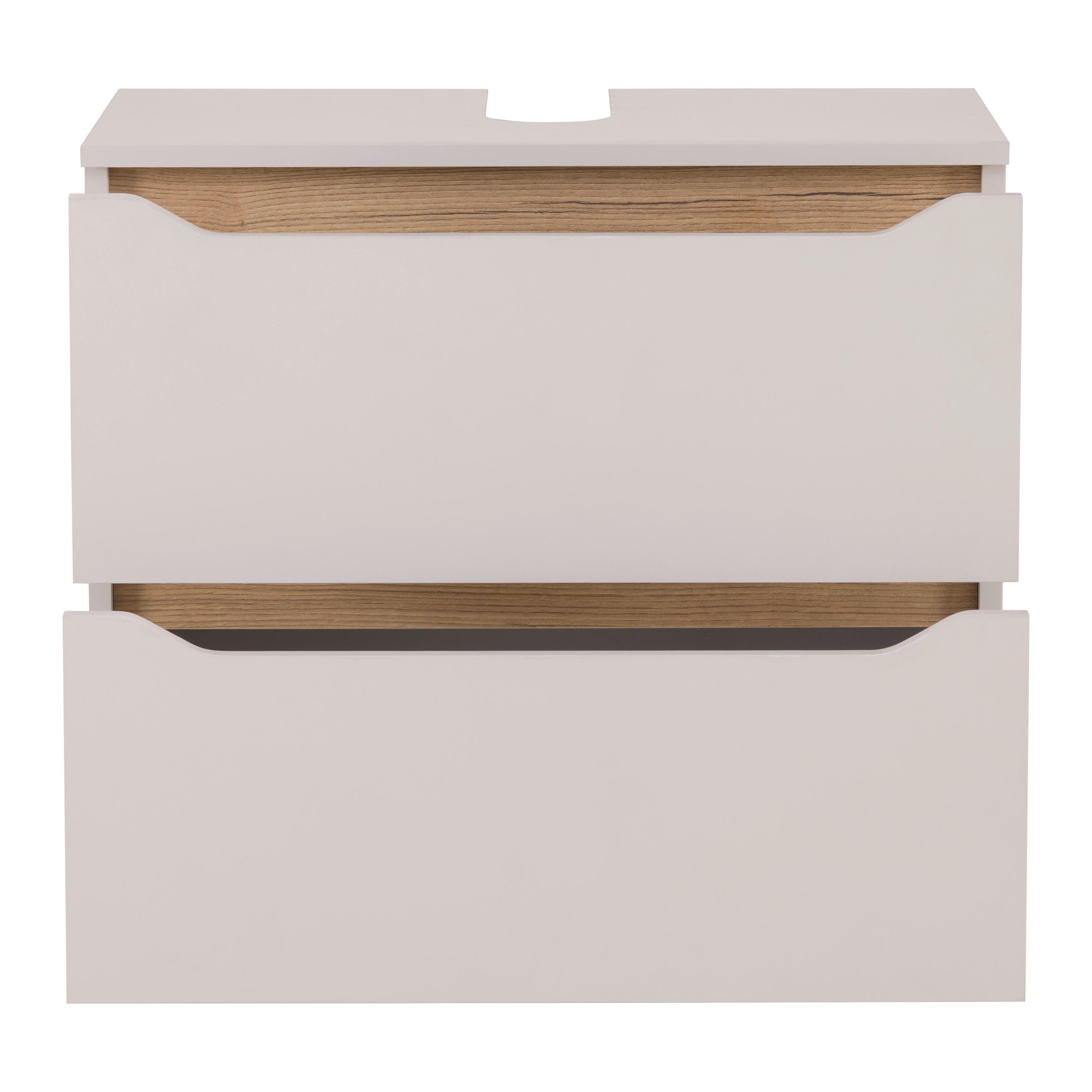 TVÄTTSTÄLLSUNDERSKÅP MALLORCA -EXKLUSIV- - svart/kashmir, Modern, trämaterial (70/60/40cm) - Based