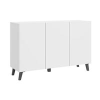 Komoda Phuket 120 - bijela/crna, Design, drvni materijal/plastika (120/76/39cm) - P & B