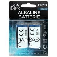 Batterie Elonix Alkaline LR14 Baby-C 2er Packung - Blau/Grau, Basics (9/12/1cm) - Elonix