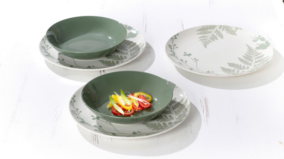 ZASTAWA STOŁOWA 427592 - zielony/biały, Konventionell, ceramika (30/22/30cm) - Ritzenhoff Breker