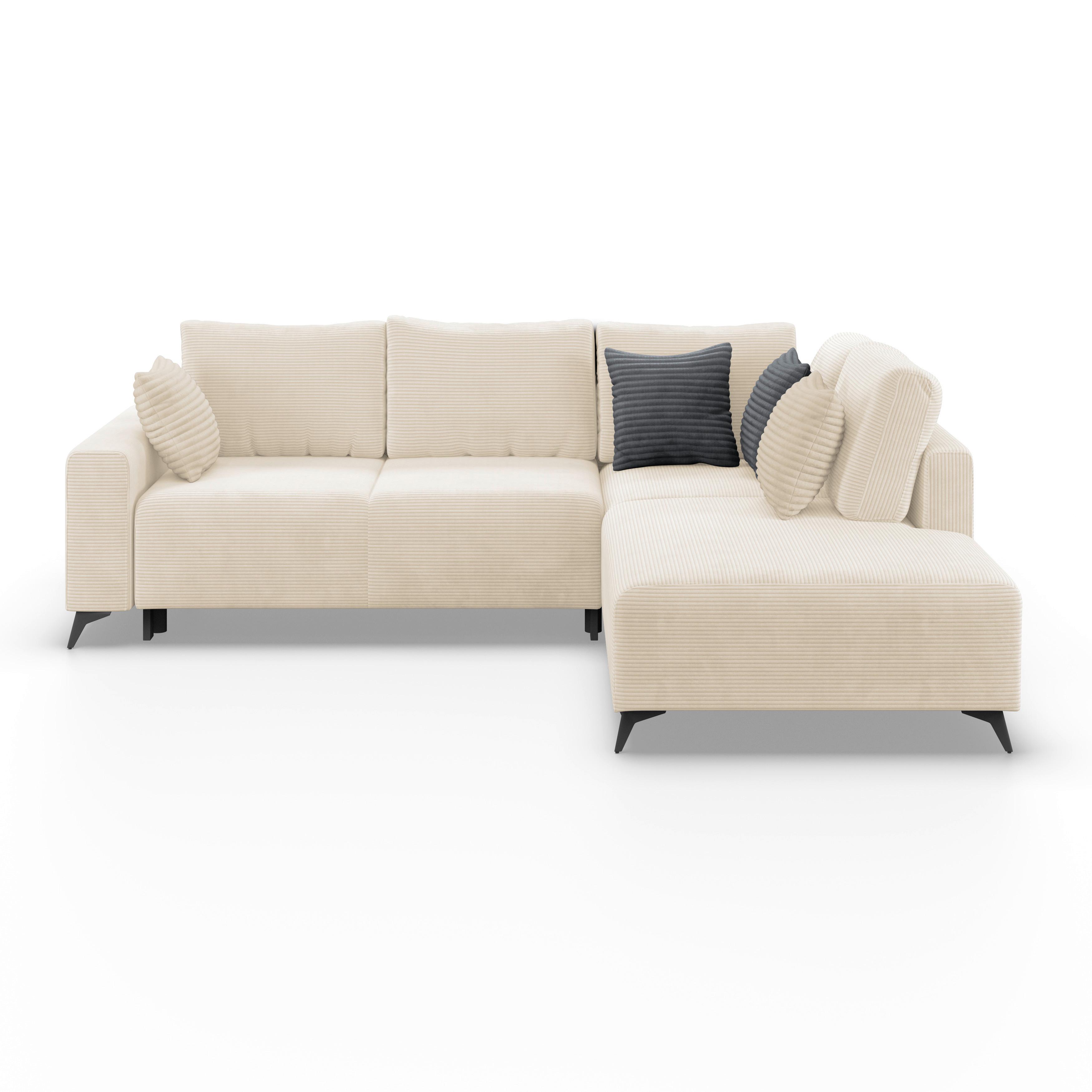 Canapea modulara VIKTOR - bej/crem, Modern, textil (270/212cm) - Modern Living