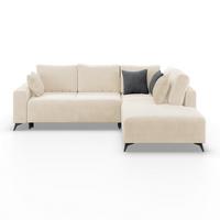 Canapea modulara VIKTOR - bej/crem, Modern, textil (270/212cm) - Modern Living
