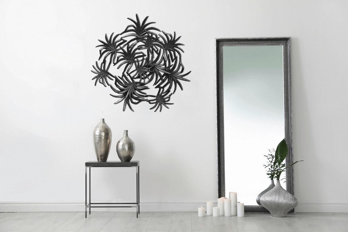 Wanddeko Domizil - Schwarz, Lifestyle, Metall (70/9/70cm) - Kayoom