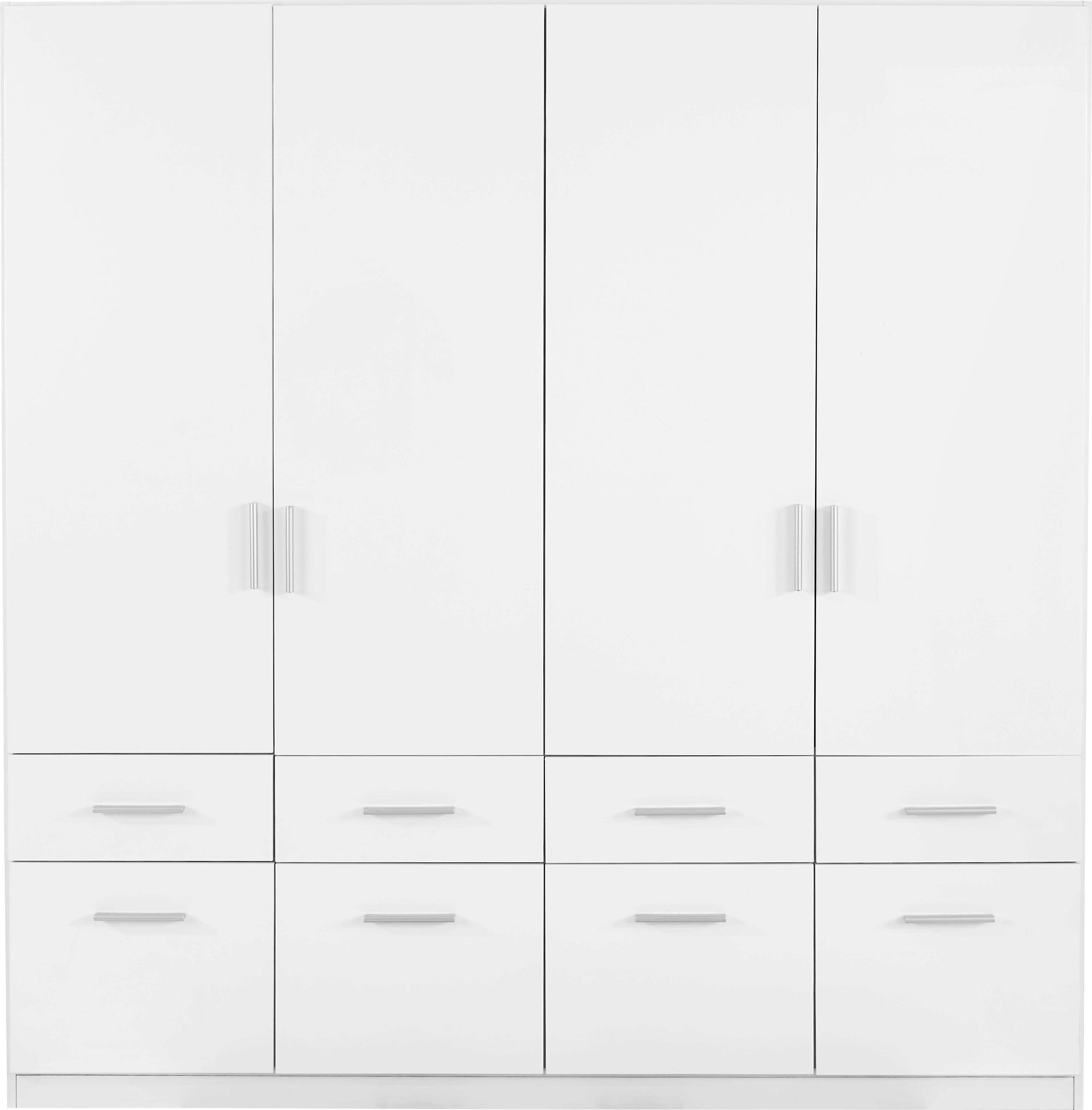 Ruhásszekrény Fehér-tölgy Szín Celle - Tölgyfa/Fehér, modern, Műanyag/Fa (181/197/54cm)