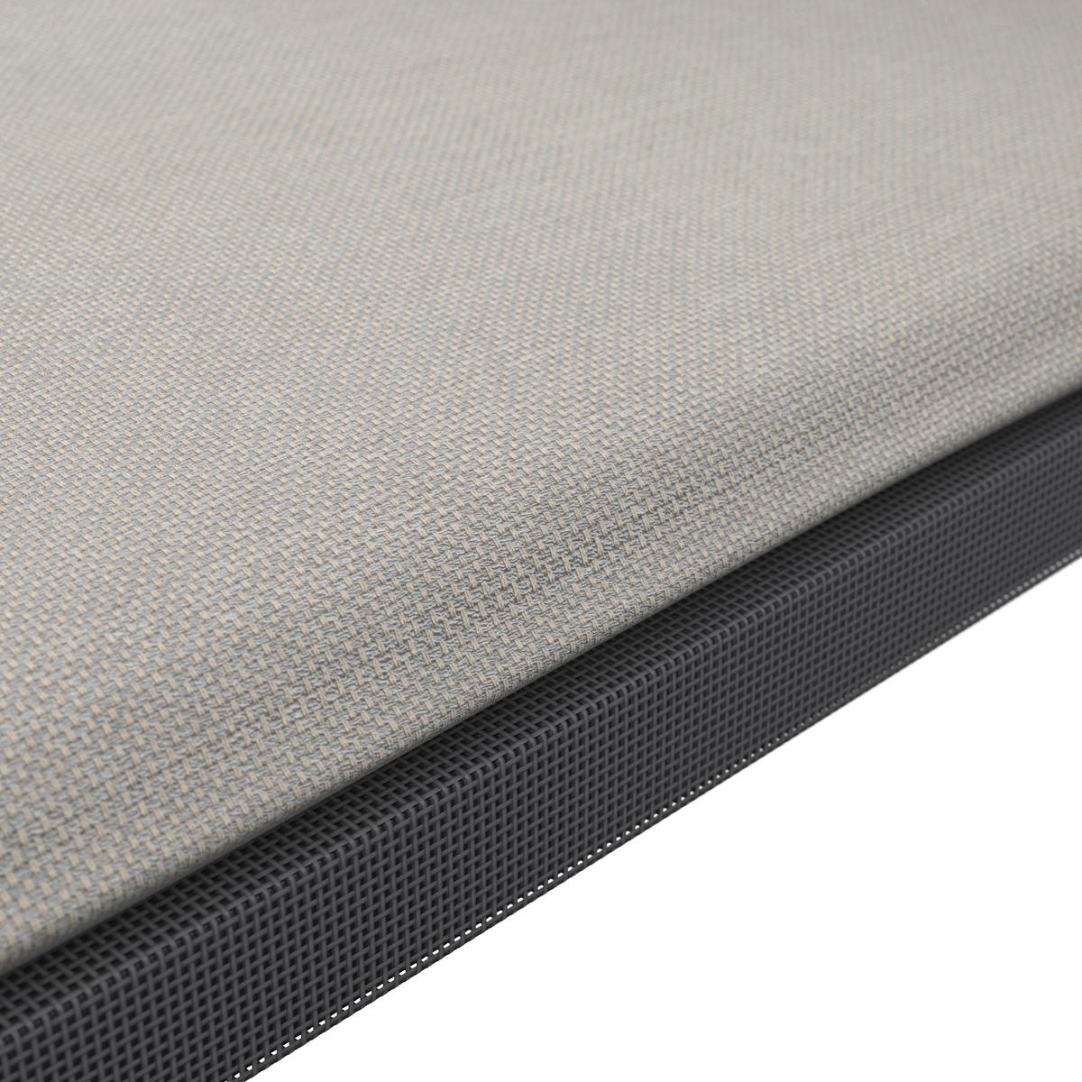Gartensessel-Set Benicio Grau Polywood/Textilene 2er-Set - Dunkelgrau/Schwarz, MODERN, Kunststoff/Textil (56/80/64cm) - Bessagi Garden