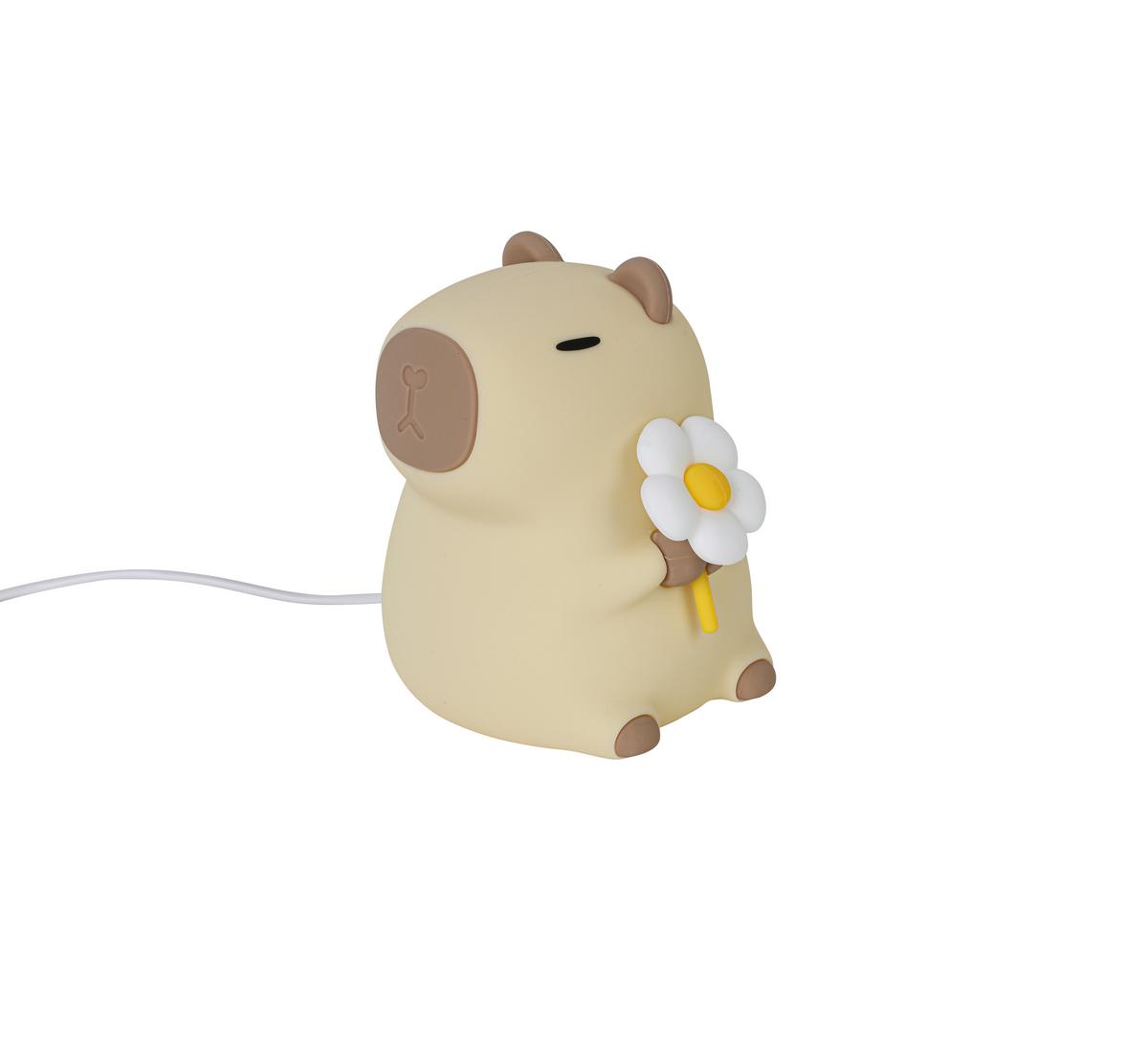 Nachtlicht Capybara Creme max. 2,5 Watt - Creme, MODERN, Kunststoff (9,2/11,1/9,1cm) - Mömax