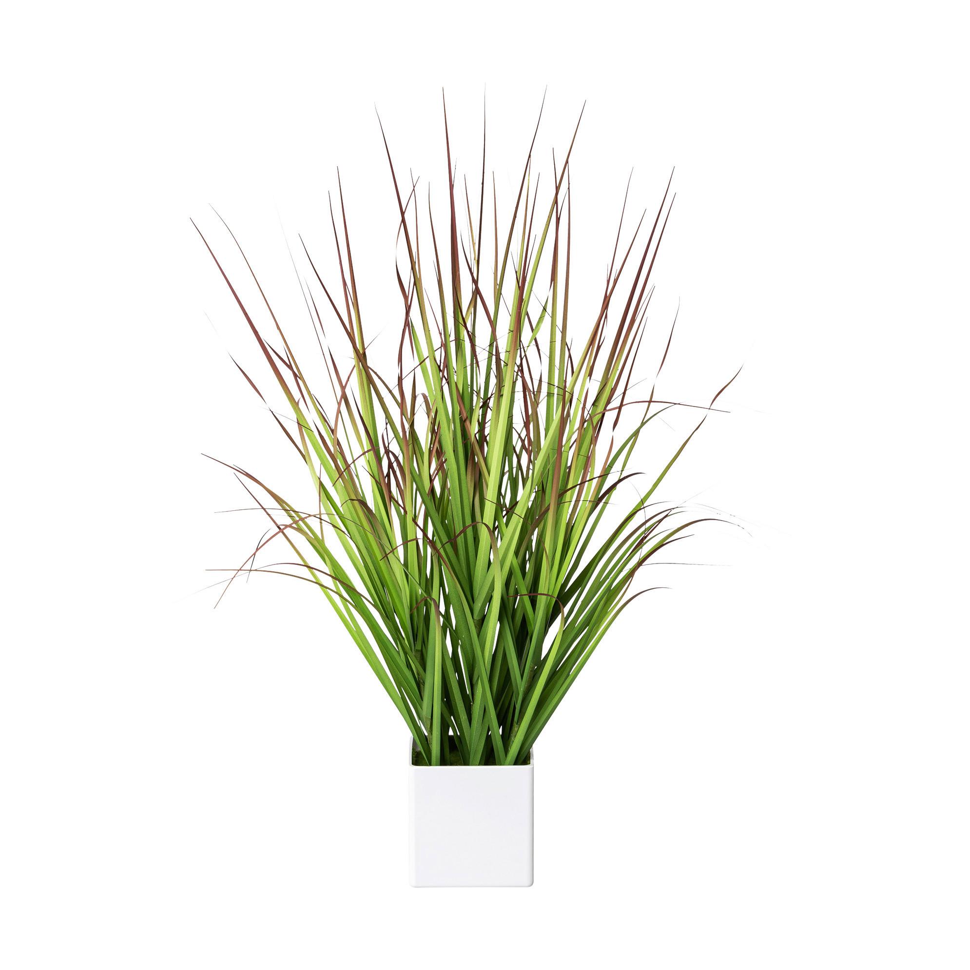 Grasbündel Grün ca. 61cm - Grün, Basics, Kunststoff/Metall (61cm)