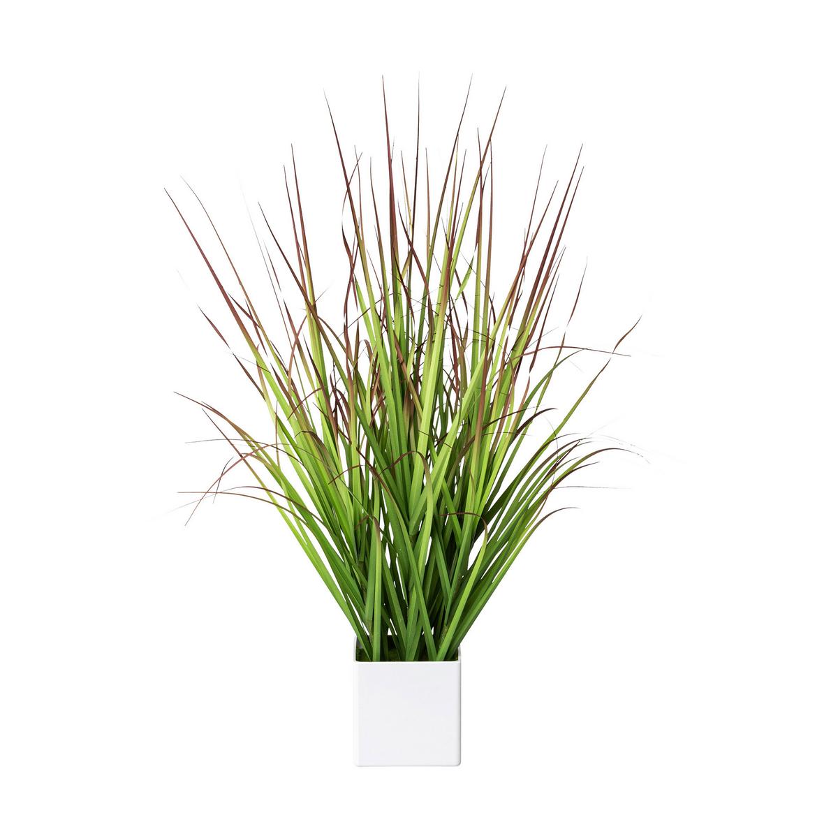 Grasbündel Grün ca. 61cm - Grün, Basics, Kunststoff/Metall (61cm)