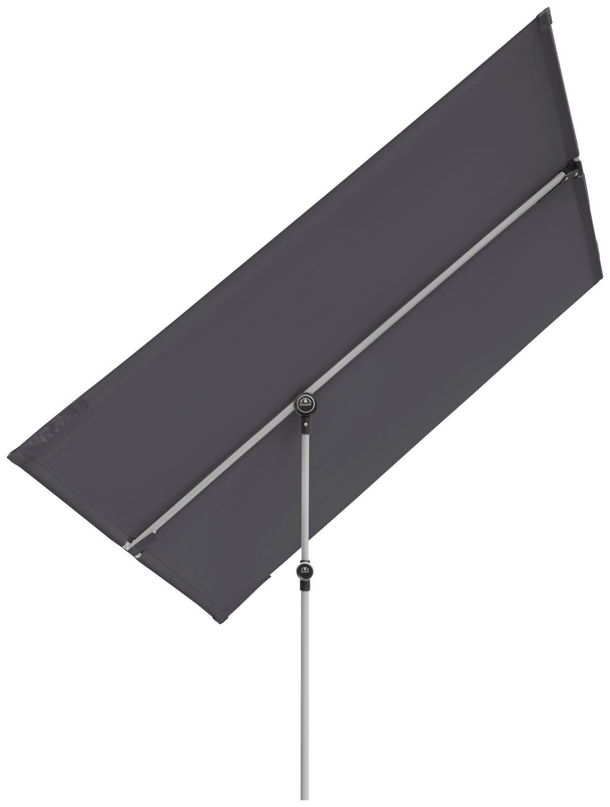 Sonnenschirm Active Balkonblende ca. 130x180cm - Anthrazit/Alufarben, Design, Textil/Metall (130/180cm) - KNIRPS