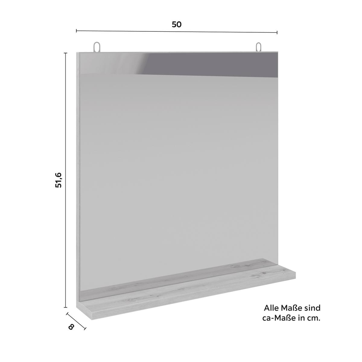 Badezimmer Wick 5 Tlg. Naturfarben/Weiß - Alufarben/Naturfarben, MODERN, Glas/Keramik - Bessagi Home