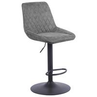 Taburet de bar BETA - gri închis/negru, Basics, lemn/metal (45/96-116/54cm) - Mömax