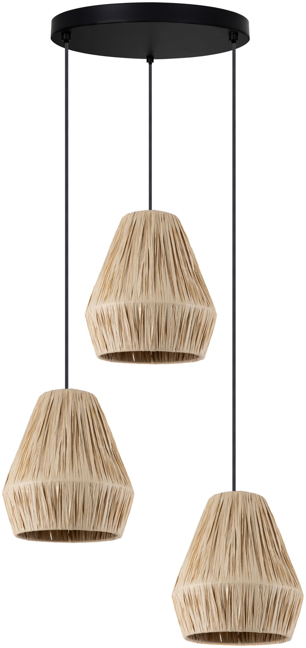 LAMPA WISZĄCA DAVIDE - czarny, Design, metal/papier (42/120cm) - Collet's Monde