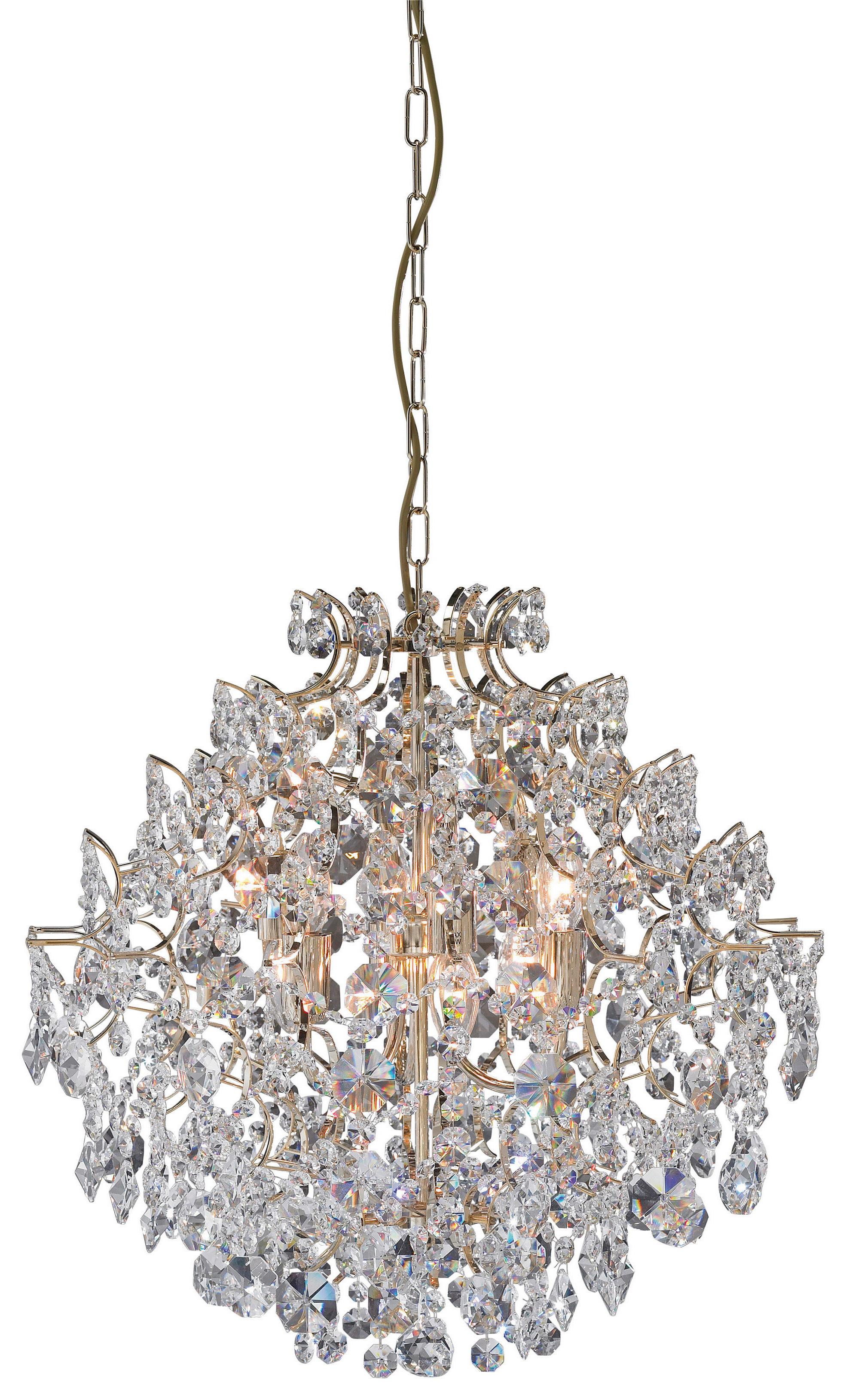 Pendelleuchte Rosendal max. 40 Watt - Transparent/Goldfarben, Basics (53/53/56cm) - Markslöjd
