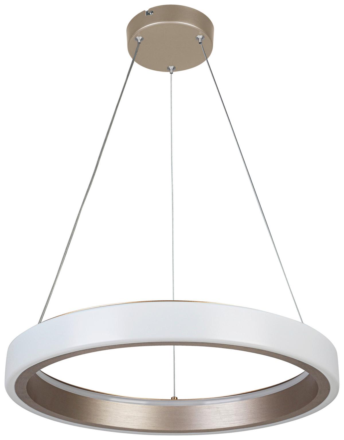 LAMPA WISZĄCA TERESA - biały/cappuccino, Trend, tworzywo sztuczne/metal (50/120cm) - Collet's Monde