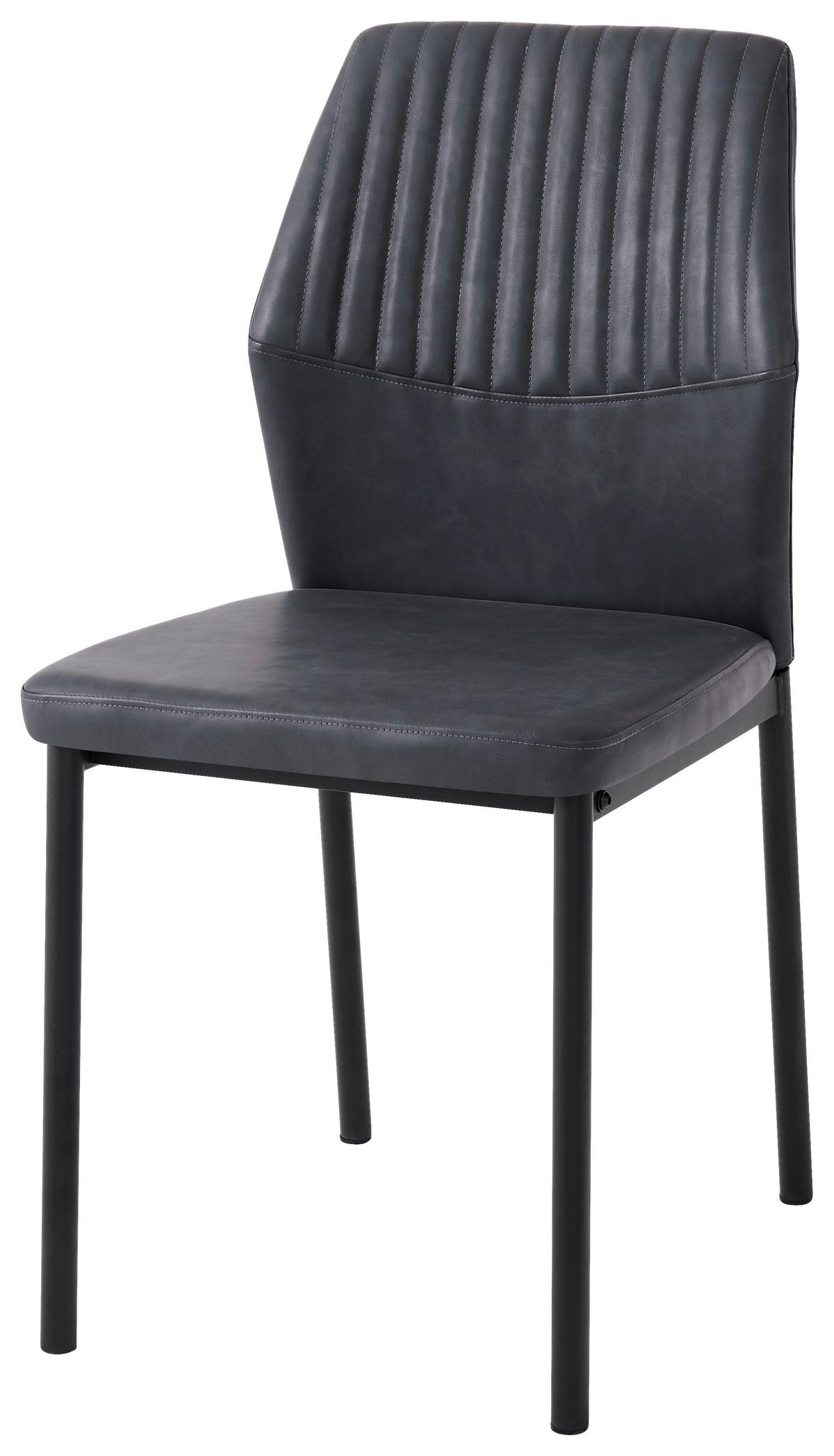 Stolica Hana - tamno siva/crna, Basics, metal/tekstil (44/86/52cm) - Best Price