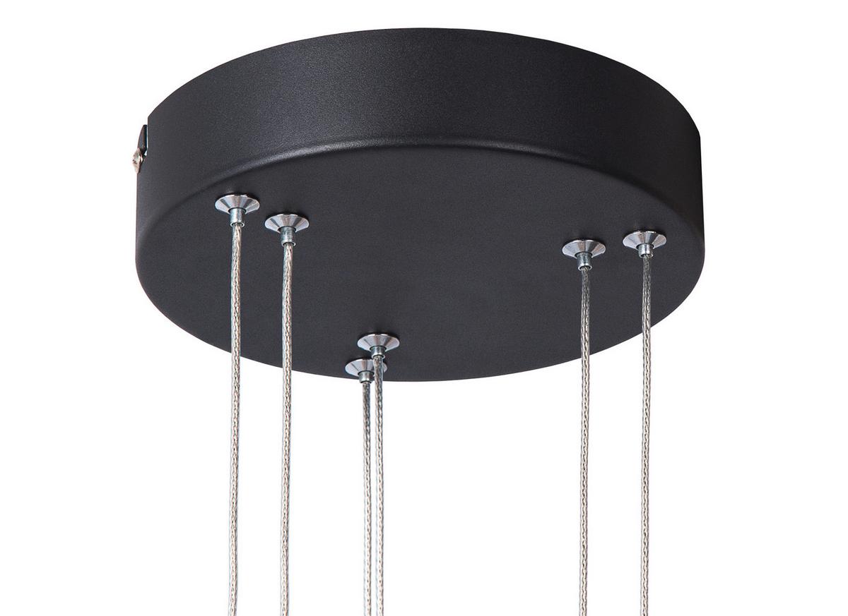 LAMPA WISZĄCA LED 32372208X RILAS - kolor naturalny/czarny, Basics, metal/drewno (56/150cm)