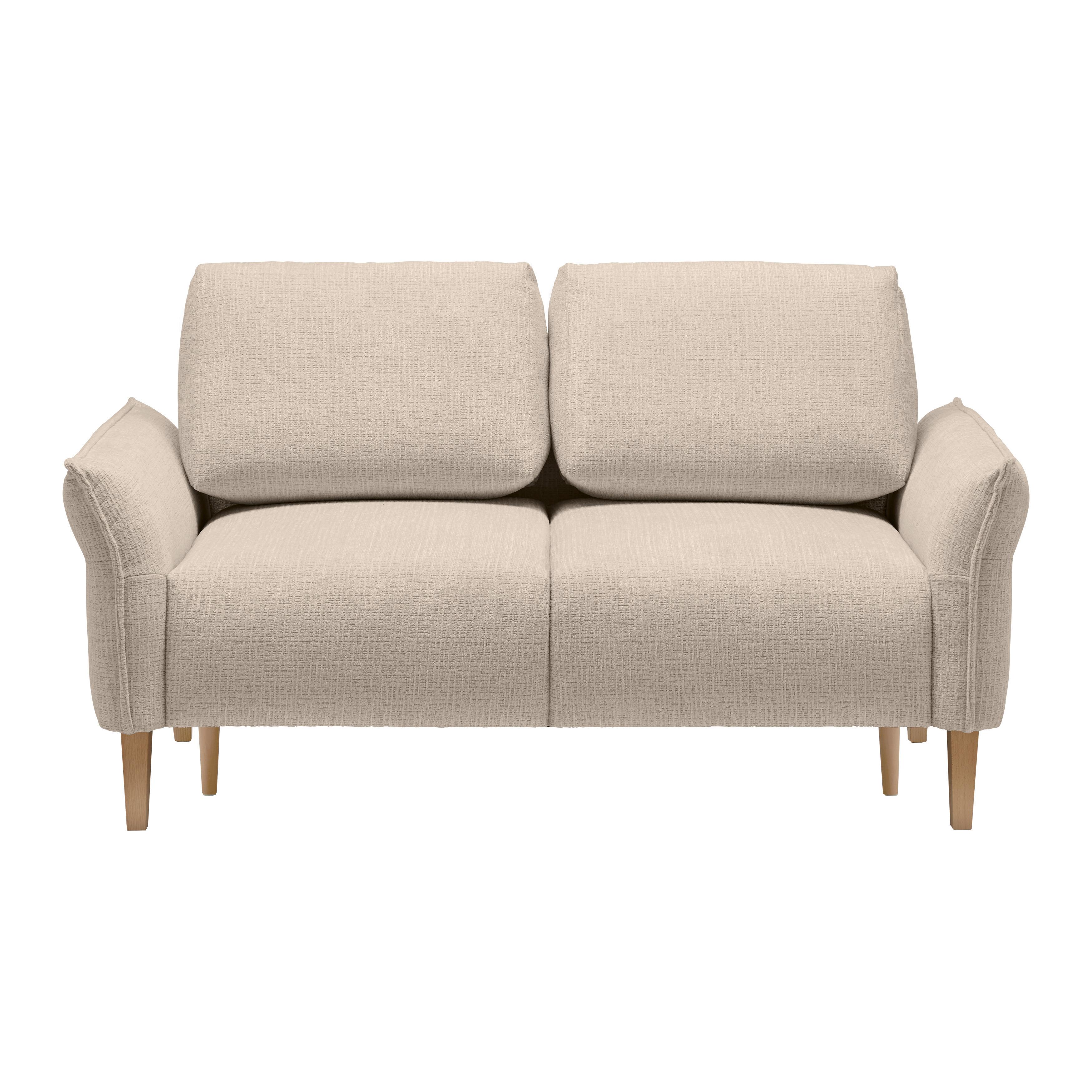 CANAPEA CU 2 LOCURI CUSTOM - bej/crem, Modern, textil (150/85/92cm) - Mömax