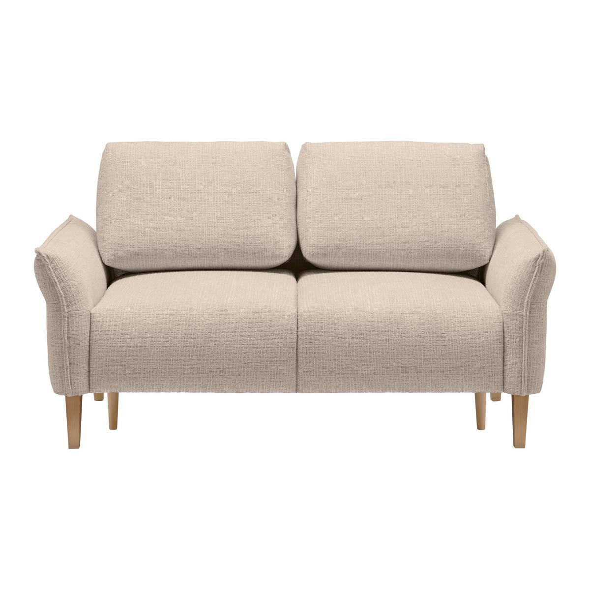 CANAPEA CU 2 LOCURI CUSTOM - bej/crem, Modern, textil (150/85/92cm) - Mömax