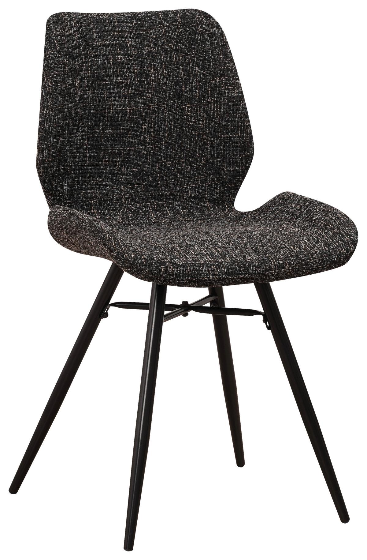 STUHL-SET BARRON - Schwarz, Design, Textil (47/82/55cm) - MID.YOU
