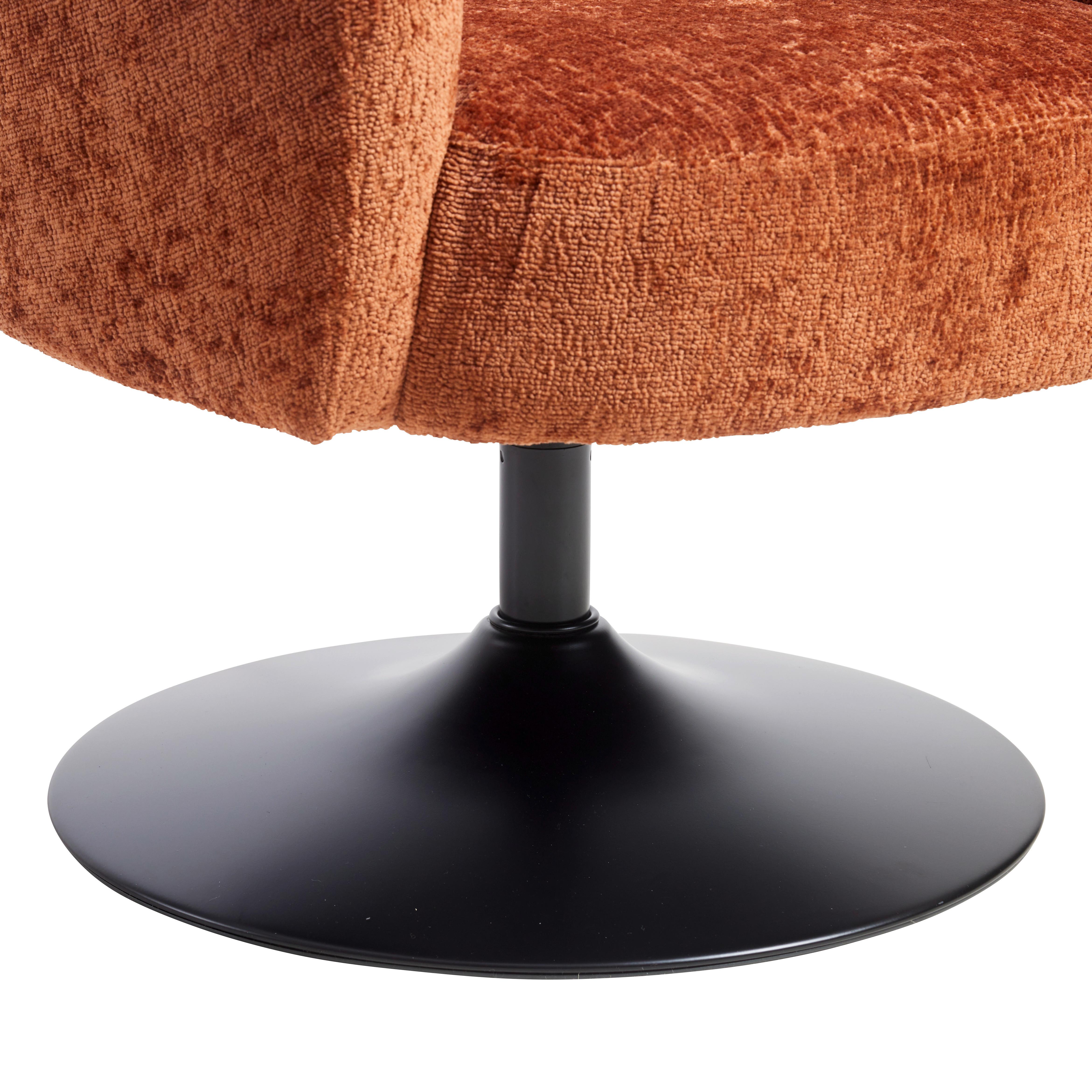 SNURRSTOL GIRO -TREND- - svart/terrakotta, Modern, metall/textil (67/68/73cm) - Premium Living