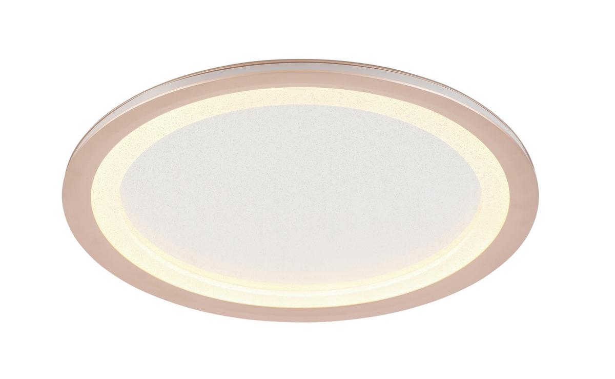 LED Mennyezeti Lámpa Korti - fekete/cappuccino, Modern, műanyag/fém (40/6.1cm) - Modern Living