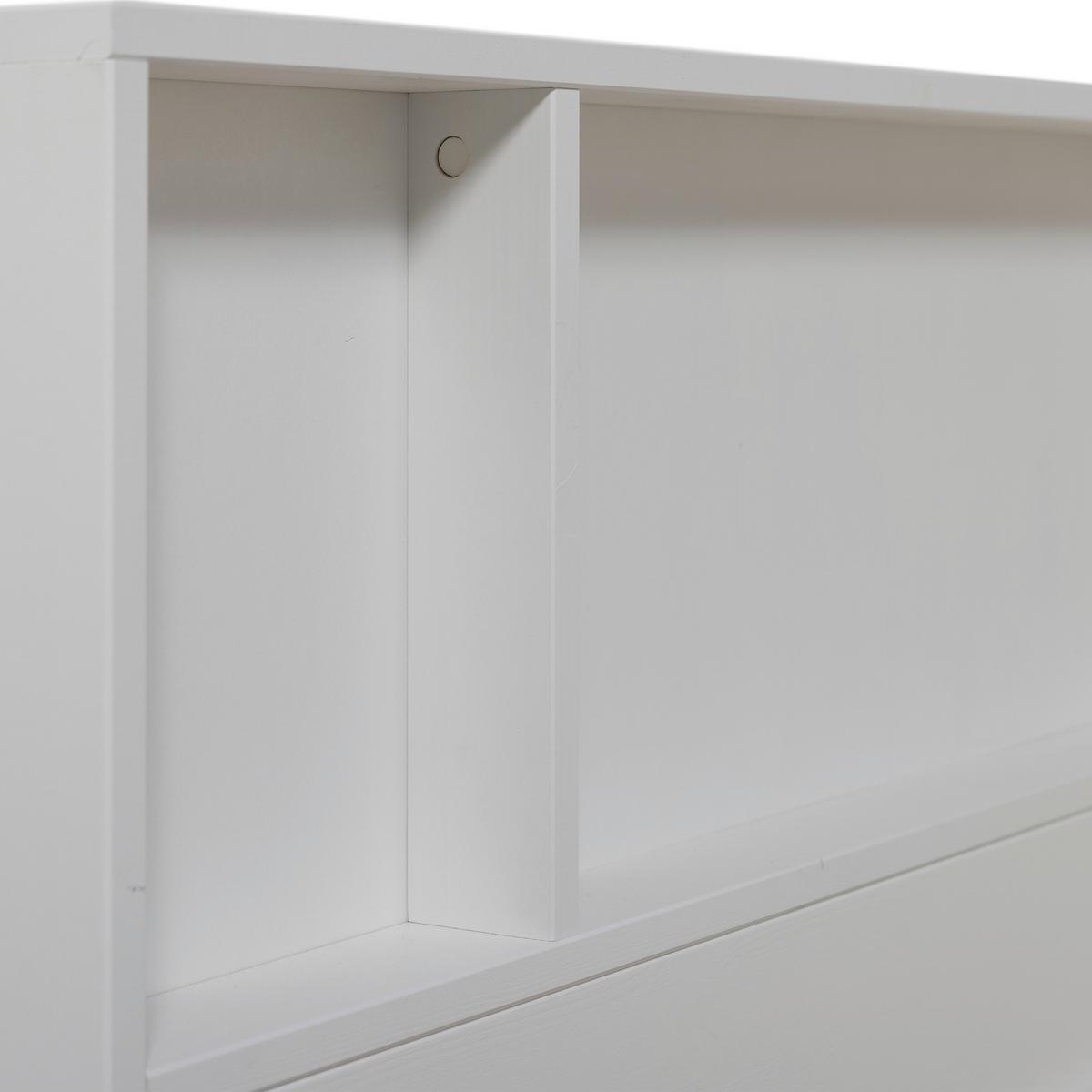 Bodenbett Carter Weiß ca. 90x200 cm - Weiß, Basics, Holz (90/200cm) - MID.YOU