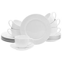 Kavni Servis Fleur Royal, 18-Delni - krem barve, Basics, keramika - Creatable