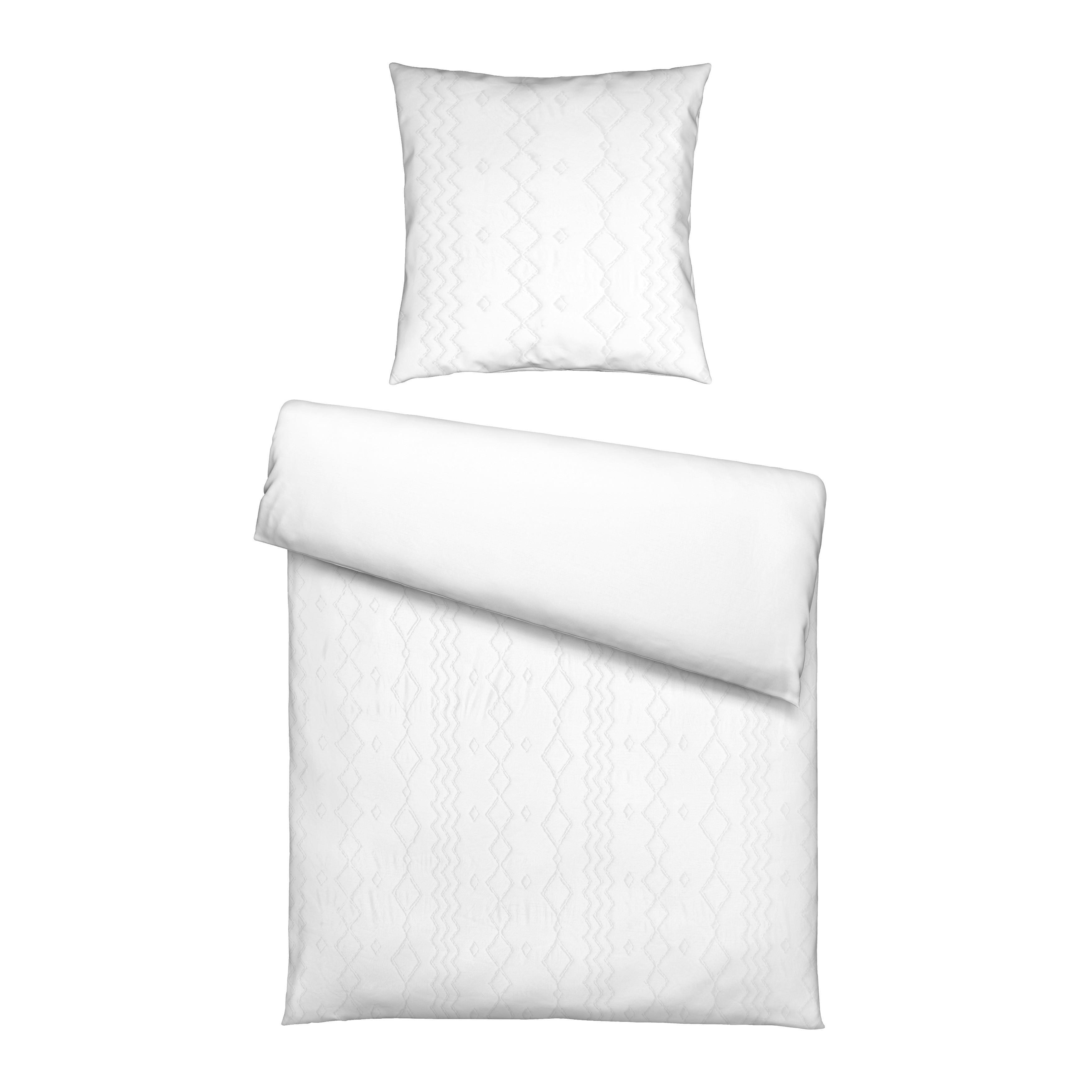 Posteljnina Jaqueline, Bela, 60/80, 140/200 - tekstil (140/200cm) - Mömax