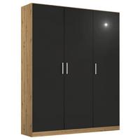 Ormar S Klasičnim Vratima Berlin - siva/hrast Artisan, Moderno, drvni materijal/plastika (136/197/54cm) - Modern Living