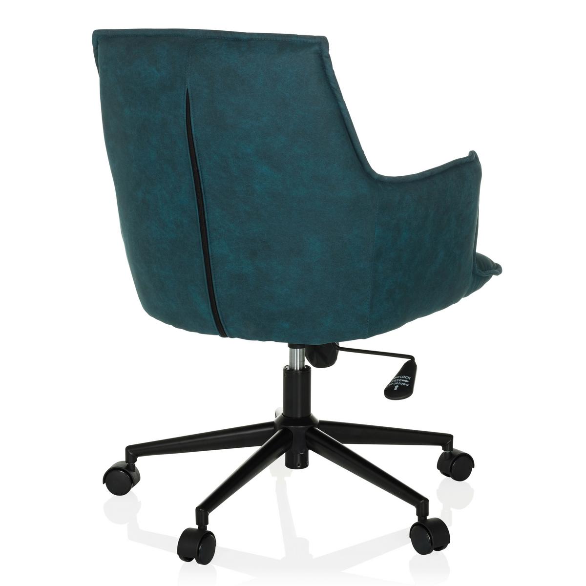 Vrtljivi Stol Solao Life, Temno Modra - črna/temno modra, Moderno, kovina/umetna masa (54/85/70cm) - MID.YOU