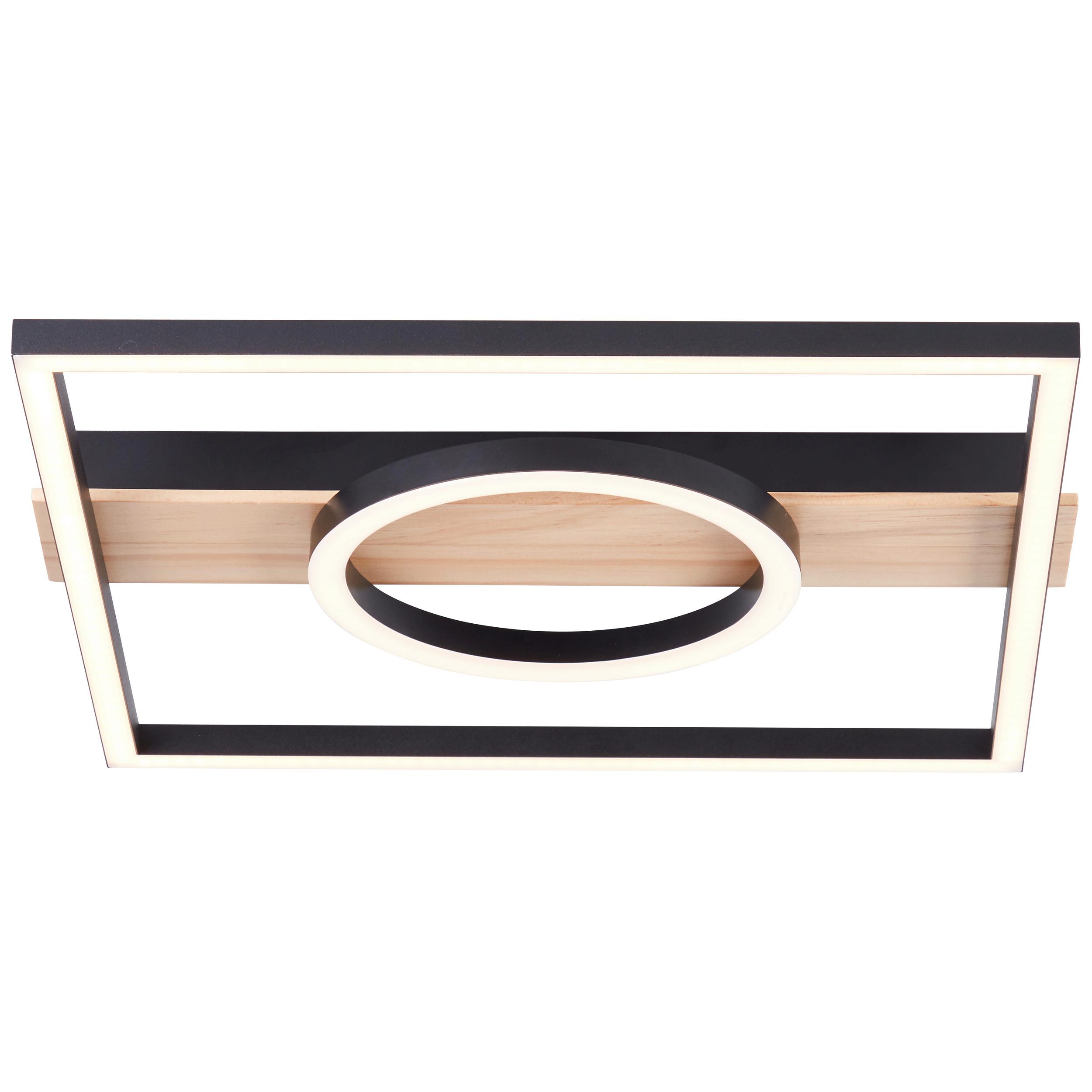 LED-Paneel Maureen Braun/Schwarz max. 24 Watt - Schwarz/Braun, Design, Holz/Kunststoff (5/42/40cm) - Brilliant