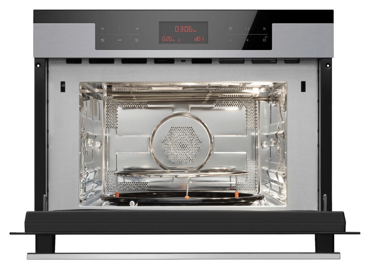 Kompaktbackofen EBC841600E - Edelstahlfarben/Schwarz, KONVENTIONELL (59,5/45,5/56,9cm) - Amica