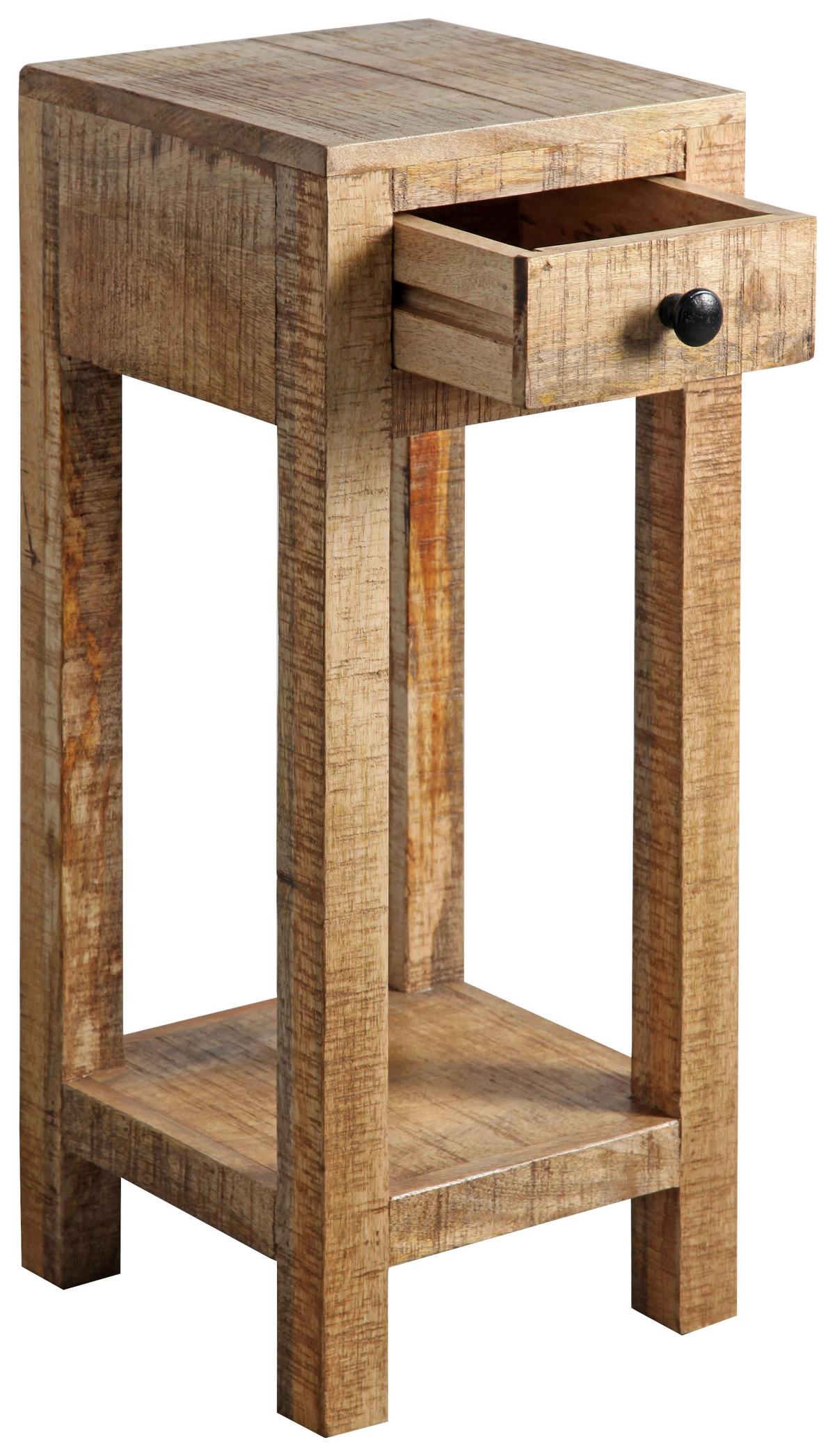 Blumentisch in Naturfarben - Naturfarben, Natur, Holz (30/75/30cm) - Mömax