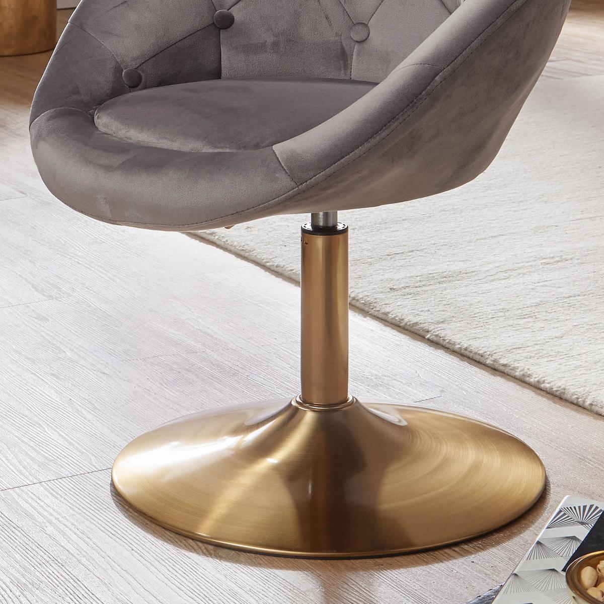Stol Wl6.299 - zlate barve/siva, Konvencionalno (67/100/62cm) - MID.YOU