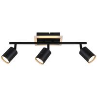 LAMPA SUFITOWA MAXIN - czarny, Trend, tworzywo sztuczne/metal (45/9,5/16cm) - Novel