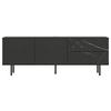 MEDIABÄNK VALEA - svart, Modern, trämaterial (180/64/42cm) - Premium Living