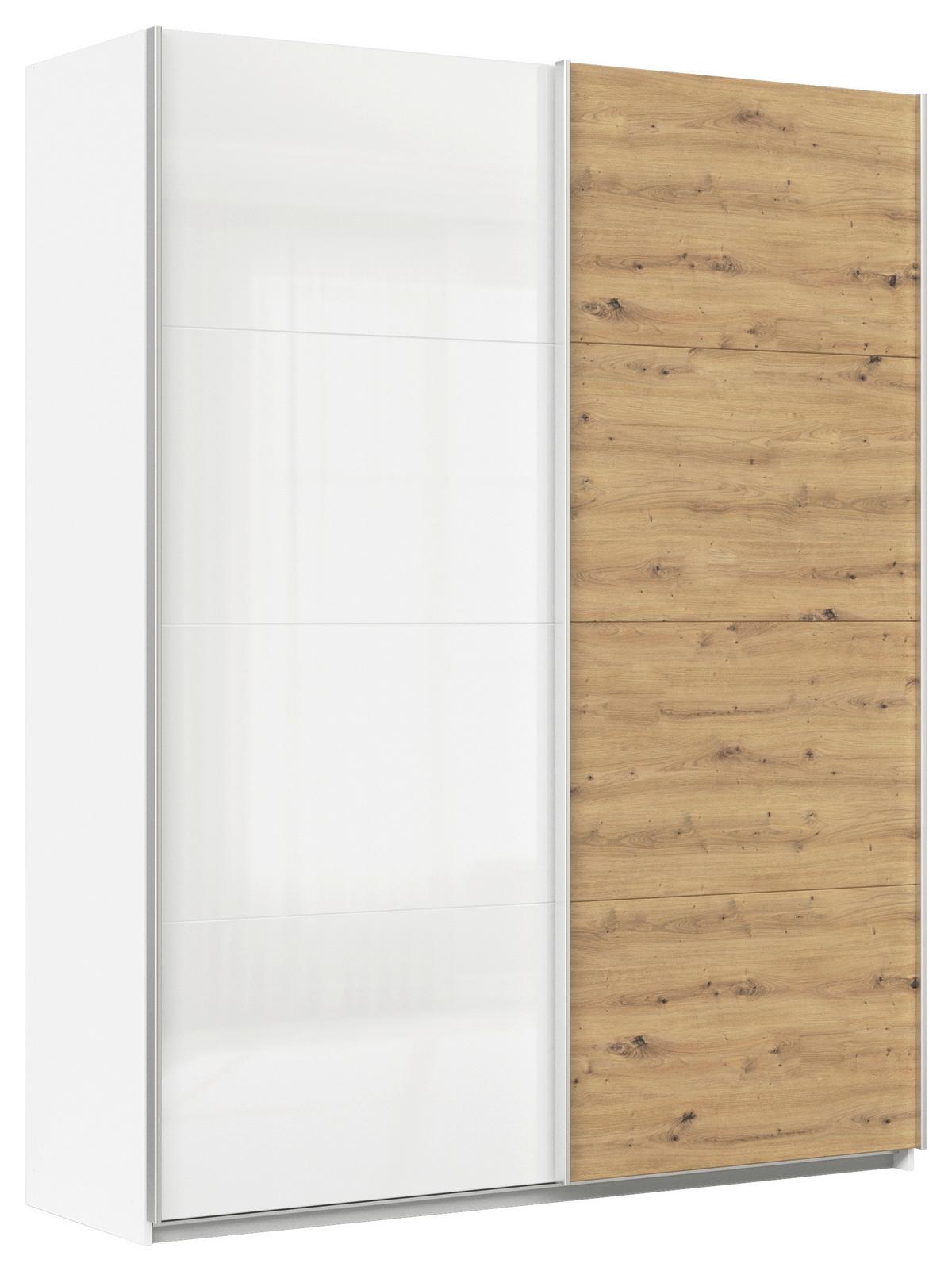 DULAP USI CULISANTE FELDKIRCH - alb/stejar Artisan, Modern, material pe bază de lemn (181/229/62cm)