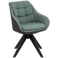 KRZESŁO Z PODŁOKIETNIKAMI FRESH - antracytowy/zielony, Konventionell, drewno/tkanina (57/83,5/60cm) - Landscape