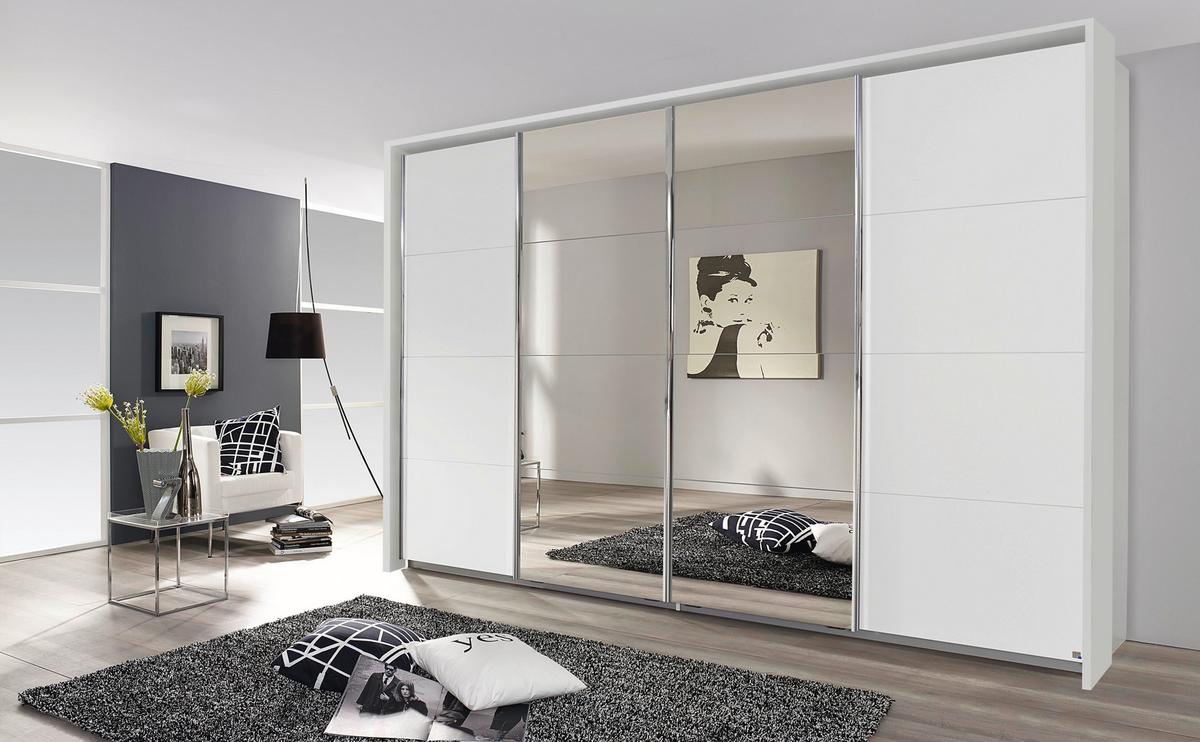 Ramă pentru dulap BENSHEIM - alb, Konventionell, material pe bază de lemn (368/233/64cm) - James Wood